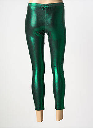 Legging taille élastique vert GOLDA femme