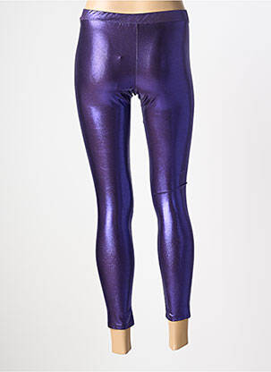 Legging taille élastique violet GOLDA femme
