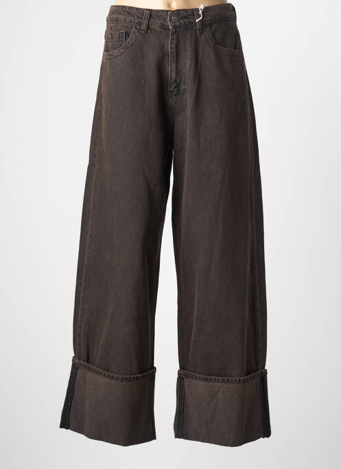 Jean coupe flare poches marron THE CORNER femme