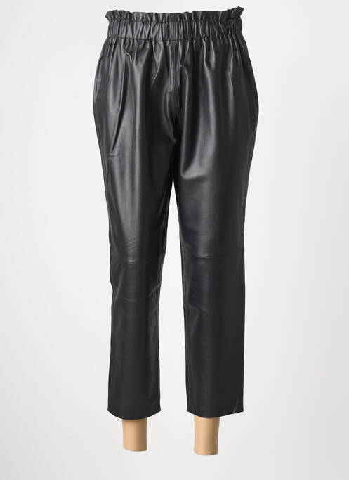 Pantalon 7/8 taille élastique noir MISS JUNE femme