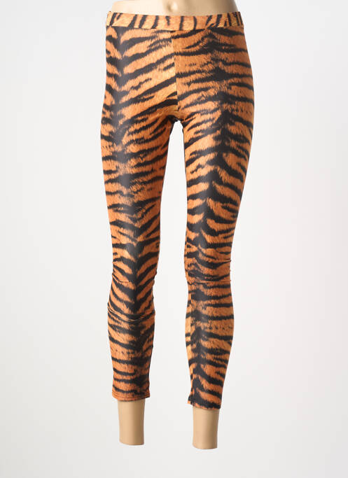 Legging taille élastique orange GOLDA femme