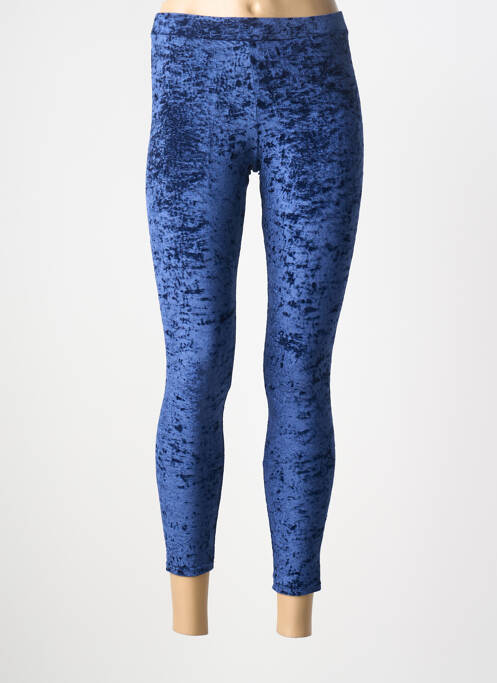 Legging taille élastique bleu GOLDA femme