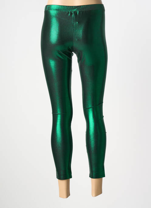 Legging taille élastique vert GOLDA femme