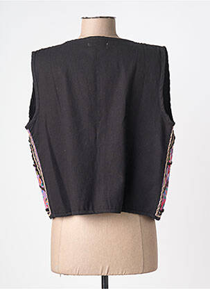 Gilet sans manche coupe cintrée noir MAISON HOTEL femme