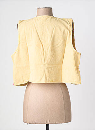 Gilet sans manche coupe cintrée beige MAISON HOTEL femme