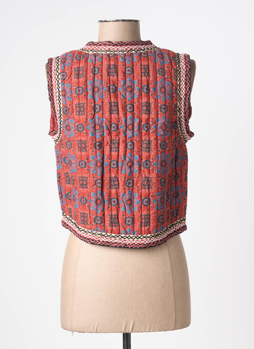 Gilet sans manche maille fine rouge MAISON HOTEL femme