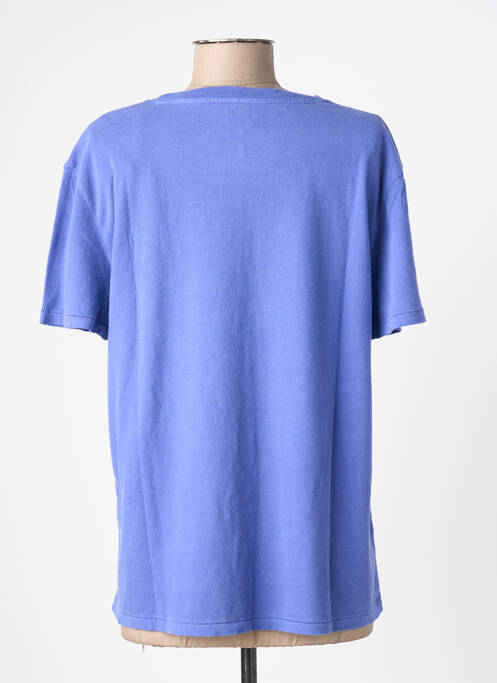 T-shirt imprimé fantaisie manches courtes bleu NEWTONE femme