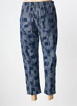 Pantalon 7/8 taille élastique taille normale bleu THE CORNER femme