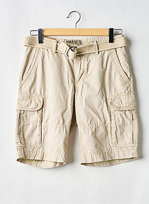 Bermuda tissage popeline taille normale beige RED POINT homme
