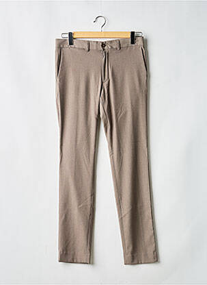 Pantalon droit stretch taille normale marron LCDN homme