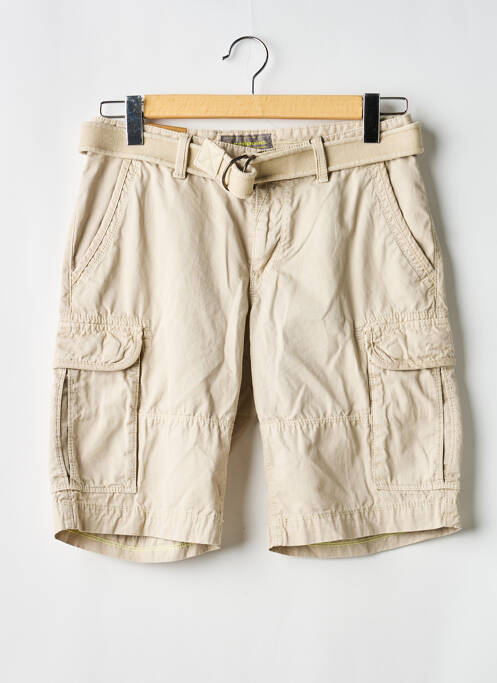 Bermuda tissage popeline taille normale beige RED POINT homme