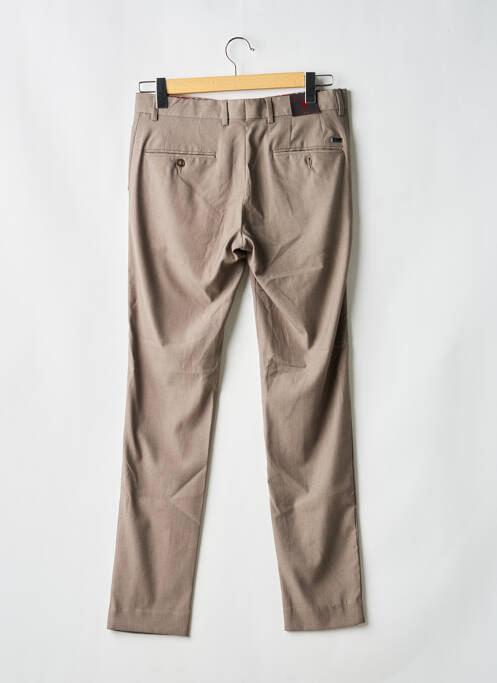 Pantalon droit stretch taille normale marron LCDN homme