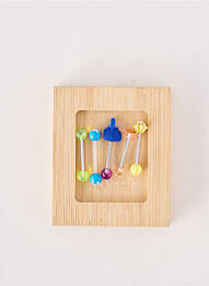 Piercing fermeture fermoir à vis bleu TATA GISELE femme