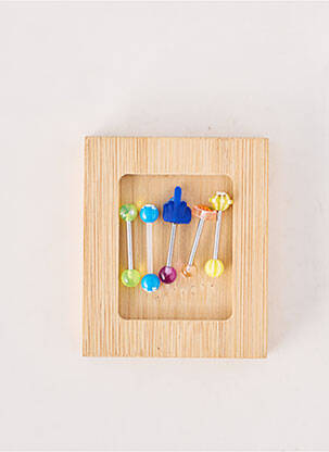 Piercing fermeture fermoir à vis bleu TATA GISELE femme
