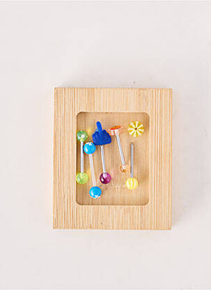Piercing fermeture fermoir à vis bleu TATA GISELE femme