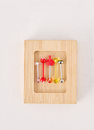 Piercing fermeture fermoir à vis rouge TATA GISELE femme