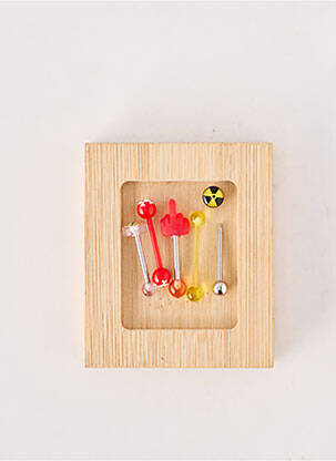 Piercing fermeture fermoir à vis rouge TATA GISELE femme