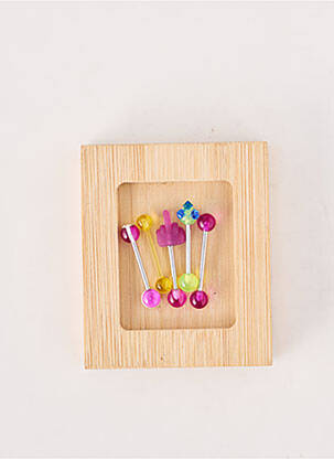 Piercing fermeture fermoir à vis violet TATA GISELE femme