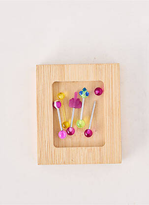 Piercing fermeture fermoir à vis violet TATA GISELE femme