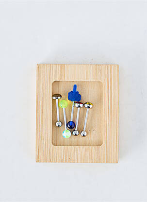 Piercing fermeture fermoir à vis bleu TATA GISELE femme