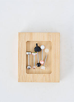 Piercing fermeture fermoir à vis noir TATA GISELE femme