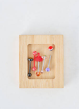 Piercing fermeture fermoir à vis rouge TATA GISELE femme