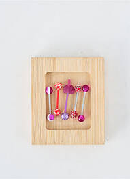 Piercing fermeture fermoir à vis violet TATA GISELE femme