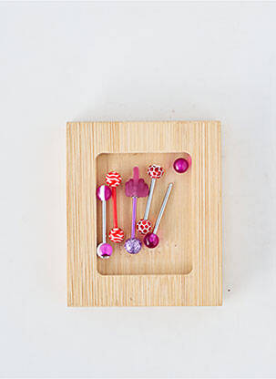 Piercing fermeture fermoir à vis violet TATA GISELE femme