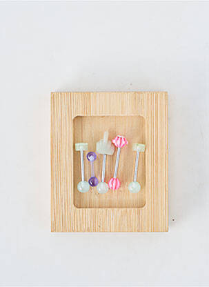 Piercing fermeture fermoir à vis rose TATA GISELE femme
