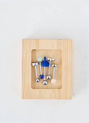 Piercing fermeture fermoir à vis bleu TATA GISELE femme