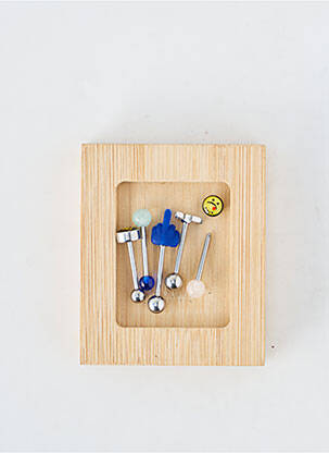 Piercing fermeture fermoir à vis bleu TATA GISELE femme