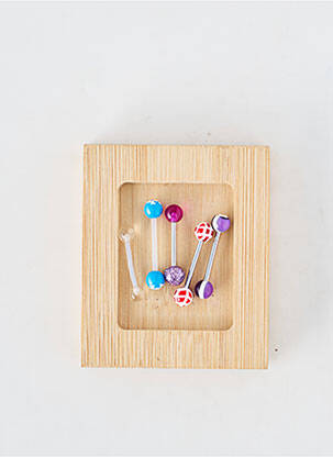 Piercing fermeture fermoir à vis violet TATA GISELE femme