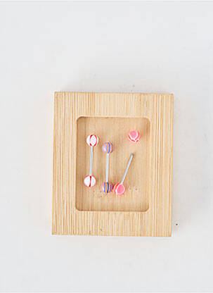 Piercing fermeture fermoir à vis rose TATA GISELE femme