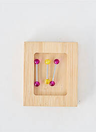 Piercing fermeture fermoir à vis violet TATA GISELE femme