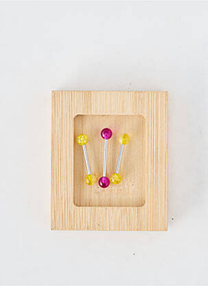 Piercing fermeture fermoir à vis jaune TATA GISELE femme