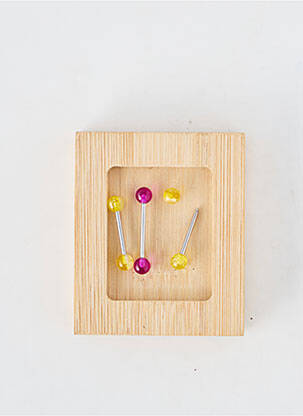 Piercing fermeture fermoir à vis jaune TATA GISELE femme
