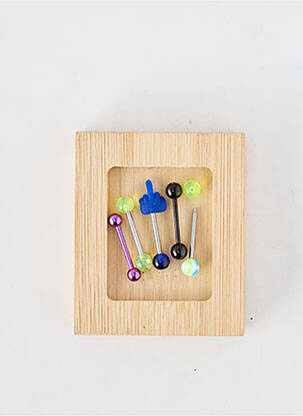Piercing fermeture fermoir à vis bleu TATA GISELE femme