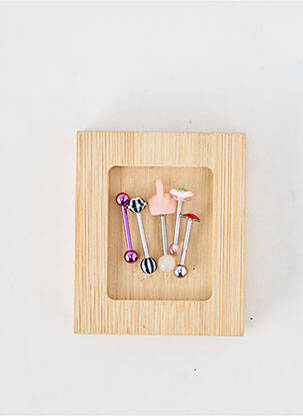 Piercing fermeture fermoir à vis rose TATA GISELE femme