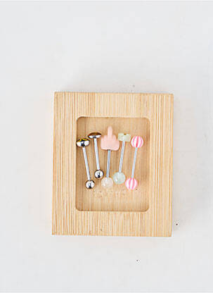 Piercing fermeture fermoir à vis rose TATA GISELE femme