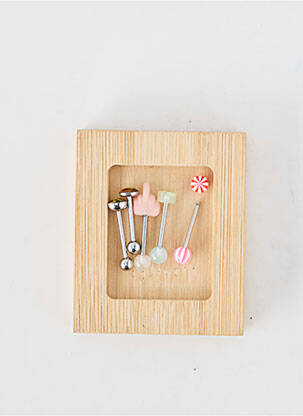 Piercing fermeture fermoir à vis rose TATA GISELE femme