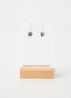 Boucles d’oreilles fermeture crochet argent TATA GISELE femme