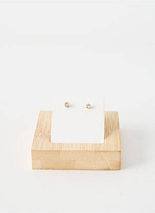 Boucles d’oreilles ornement oxyde de zirconium beige TATA GISELE femme