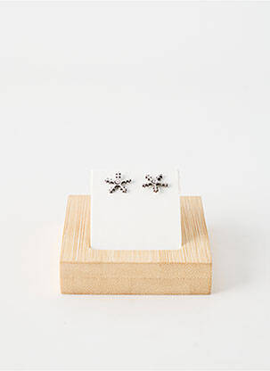 Boucles d’oreilles ornement oxyde de zirconium argent TATA GISELE femme