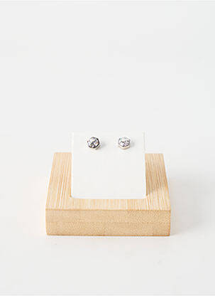 Boucles d’oreilles ornement oxyde de zirconium argent TATA GISELE femme