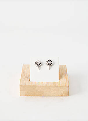 Boucles d’oreilles ornement oxyde de zirconium argent TATA GISELE femme