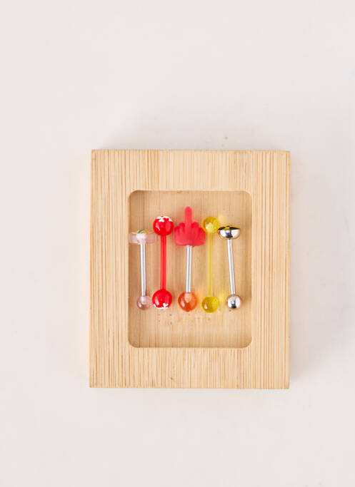 Piercing fermeture fermoir à vis rouge TATA GISELE femme