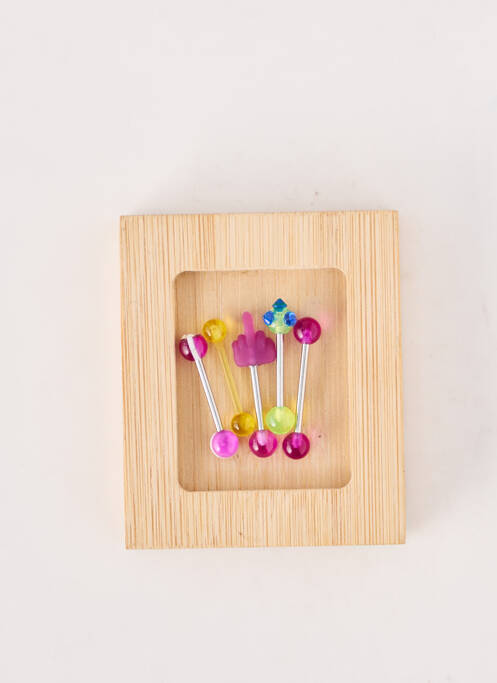 Piercing fermeture fermoir à vis violet TATA GISELE femme