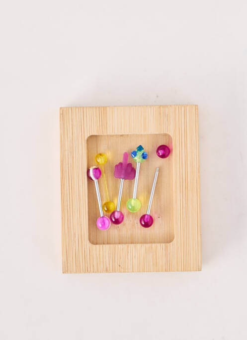 Piercing fermeture fermoir à vis violet TATA GISELE femme