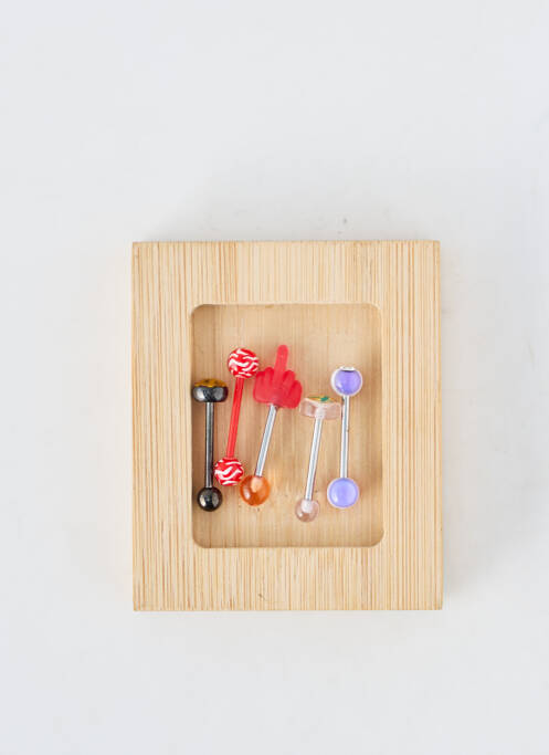 Piercing fermeture fermoir à vis rouge TATA GISELE femme