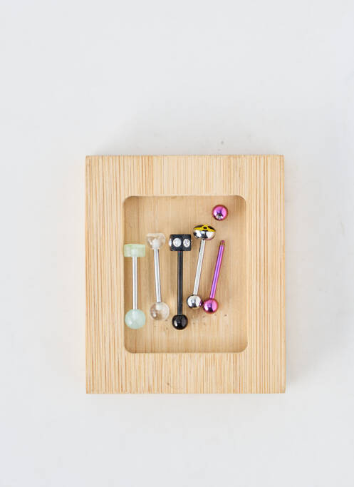 Piercing fermeture fermoir à vis noir TATA GISELE femme
